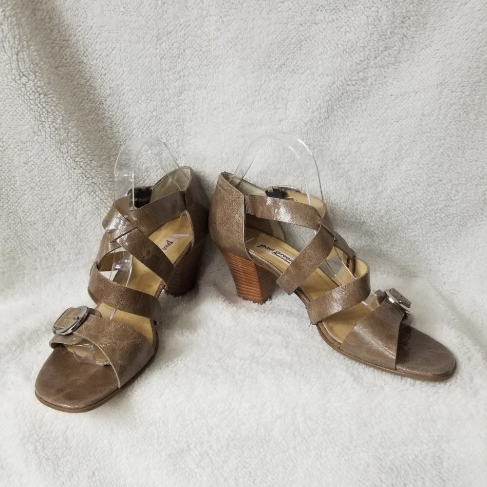 Paul Green strappy crinkle leather sandal